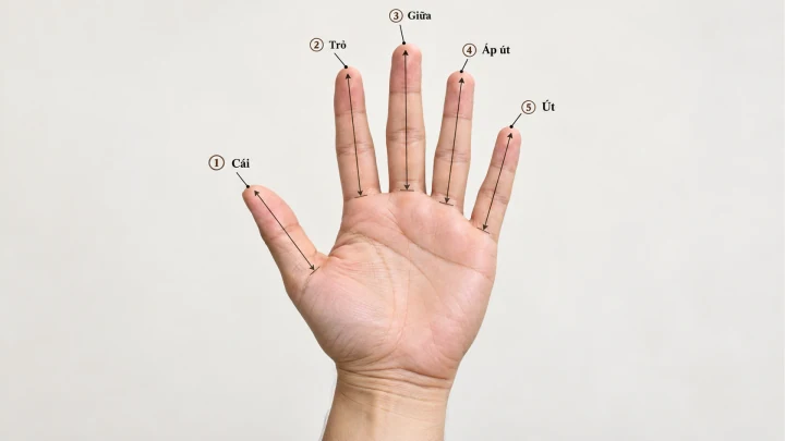 Mối liên hệ giữa ngón tay và tính cách