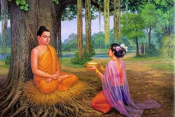 Cô gái cúng dầu