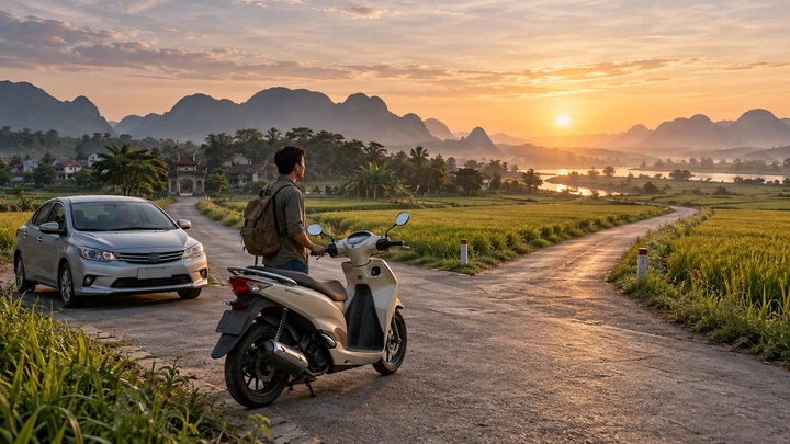Mơ thấy xe máy, ô tô — ảnh minh họa cảnh giấc mơ
