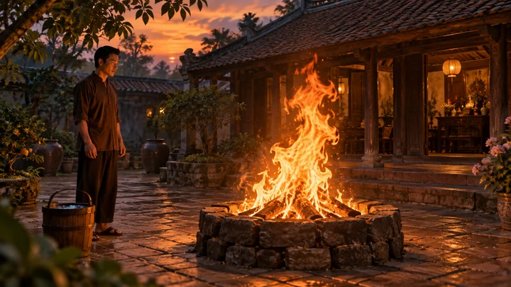 Mơ thấy lửa — ảnh minh họa cảnh giấc mơ