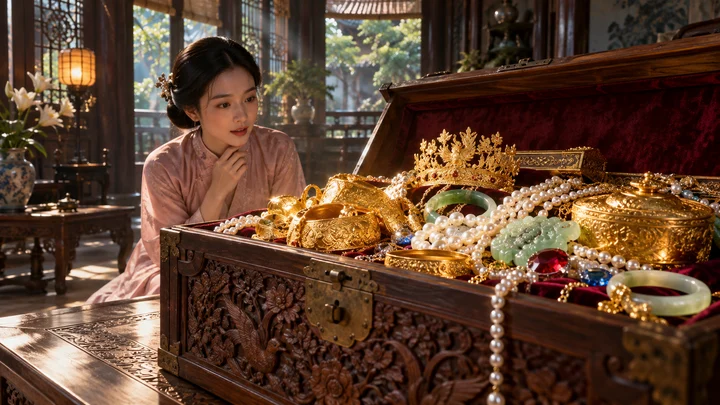 Mơ vàng bạc, châu báu — ảnh minh họa cảnh giấc mơ