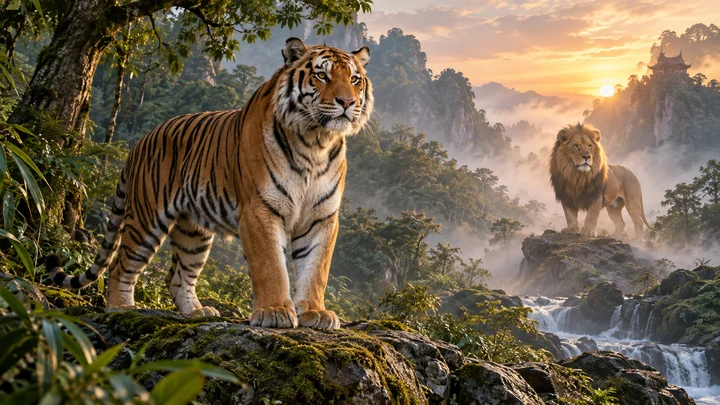 Mơ thấy hổ, sư tử — ảnh minh họa cảnh giấc mơ