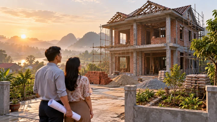 Mơ xây nhà mới — ảnh minh họa cảnh giấc mơ