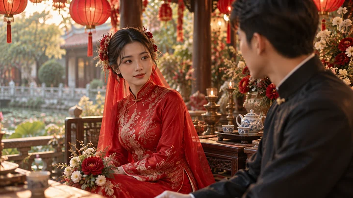 Mơ thấy kết hôn với người lạ — ảnh minh họa cảnh giấc mơ