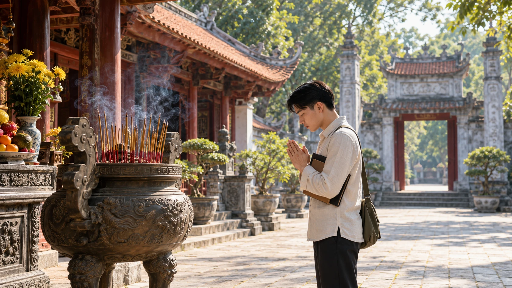 Ảnh minh họa riêng: Văn khấn tại văn miếu