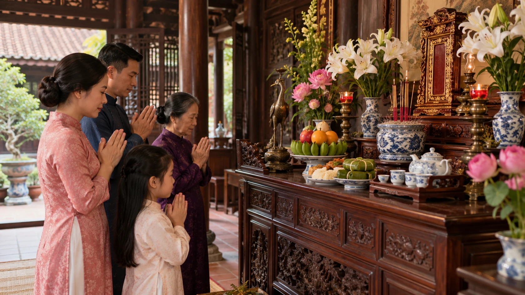 Ảnh minh họa riêng: Văn khấn cúng bà Tổ cô