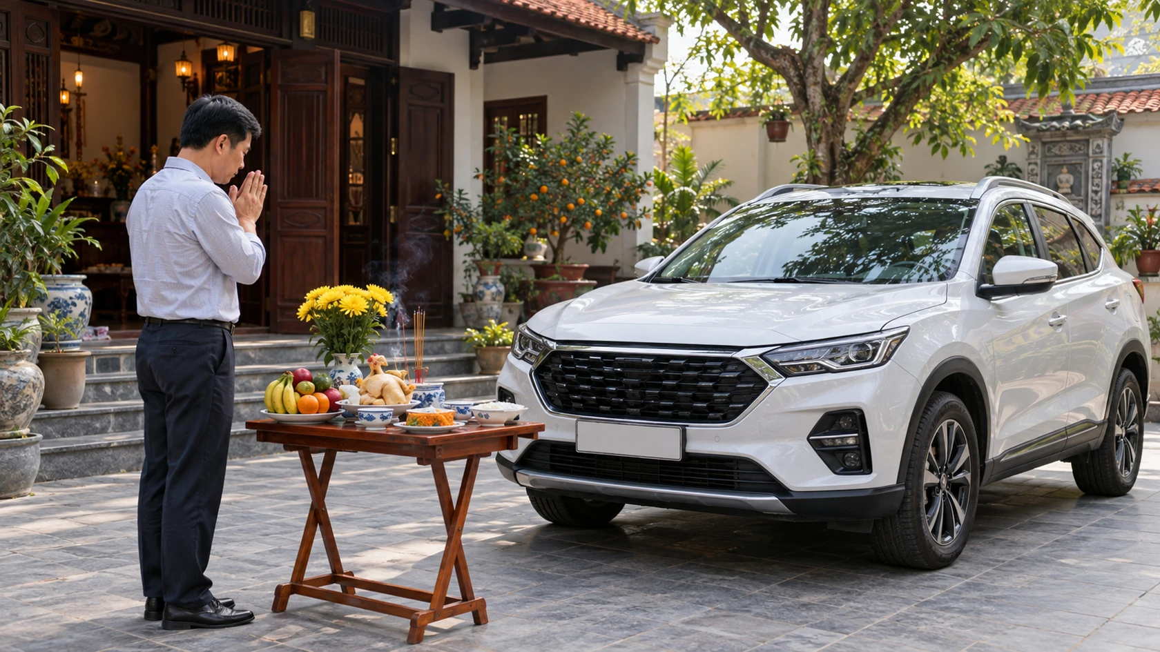 Ảnh minh họa riêng: Văn khấn cúng xe hàng tháng