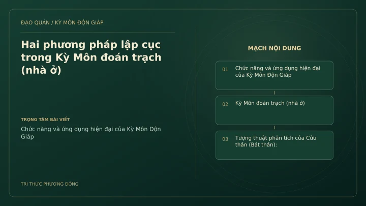 Sơ đồ Kỳ Môn: Hai phương pháp lập cục trong Kỳ Môn đoán trạch (nhà ở)