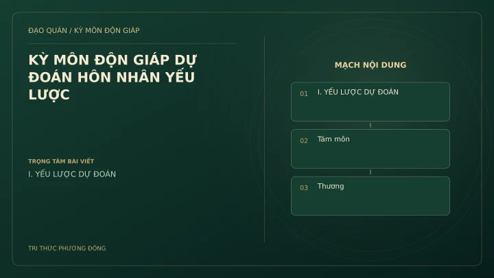 Sơ đồ Kỳ Môn: KỲ MÔN ĐỘN GIÁP DỰ ĐOÁN HÔN NHÂN YẾU LƯỢC