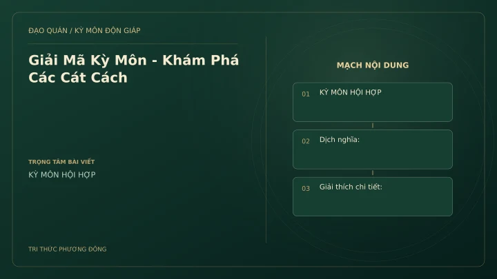 Sơ đồ Kỳ Môn: Giải Mã Kỳ Môn - Khám Phá Các Cát Cách