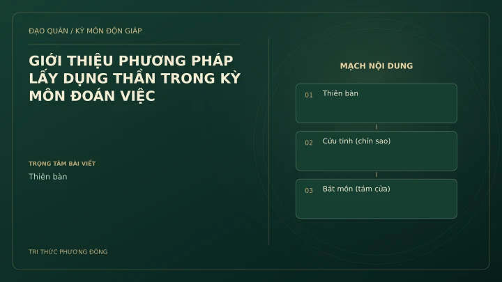 Sơ đồ Kỳ Môn: GIỚI THIỆU PHƯƠNG PHÁP LẤY DỤNG THẦN TRONG KỲ MÔN ĐOÁN VIỆC