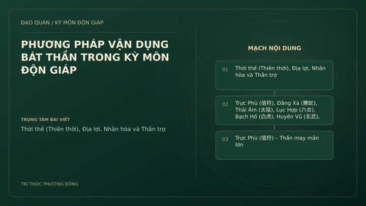 Sơ đồ Kỳ Môn: PHƯƠNG PHÁP VẬN DỤNG BÁT THẦN TRONG KỲ MÔN ĐỘN GIÁP