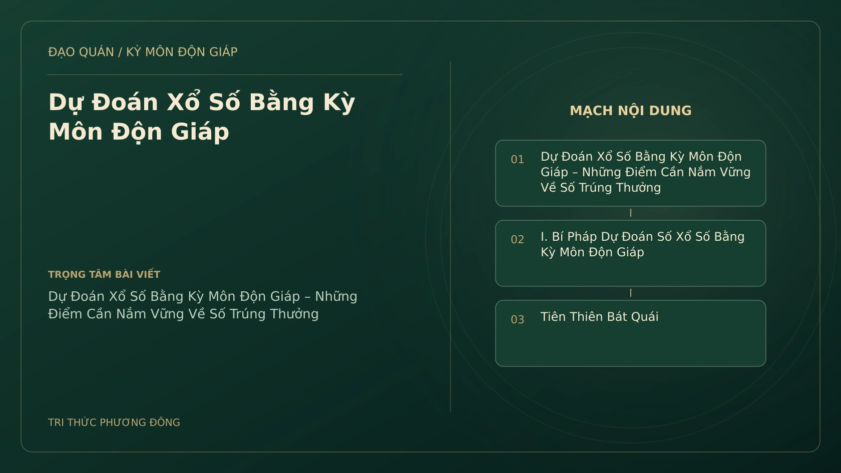 Sơ đồ Kỳ Môn: Dự Đoán Xổ Số Bằng Kỳ Môn Độn Giáp