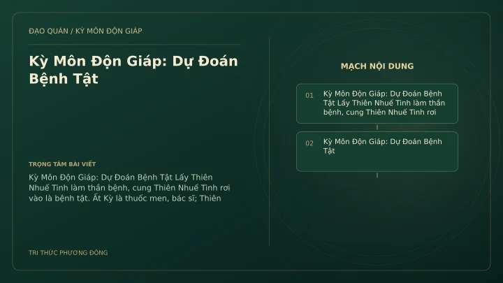 Sơ đồ Kỳ Môn: Kỳ Môn Độn Giáp: Dự Đoán Bệnh Tật