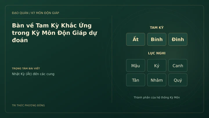 Sơ đồ Kỳ Môn: Bàn về Tam Kỳ Khắc Ứng trong Kỳ Môn Độn Giáp dự đoán