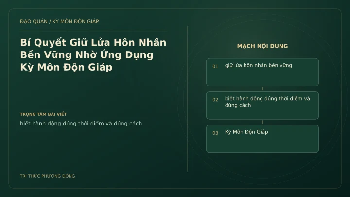 Sơ đồ Kỳ Môn: Bí Quyết Giữ Lửa Hôn Nhân Bền Vững Nhờ Ứng Dụng Kỳ Môn Độn Giáp