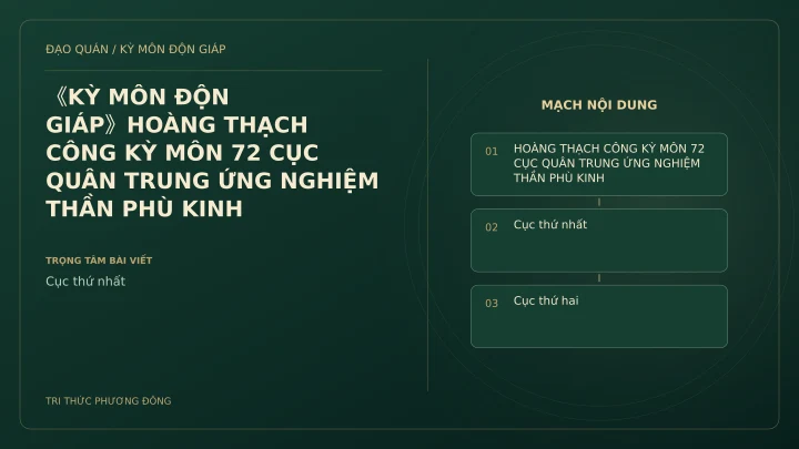Sơ đồ Kỳ Môn: 《KỲ MÔN ĐỘN GIÁP》HOÀNG THẠCH CÔNG KỲ MÔN 72 CỤC QUÂN TRUNG ỨNG NGHIỆM THẦN PHÙ KINH