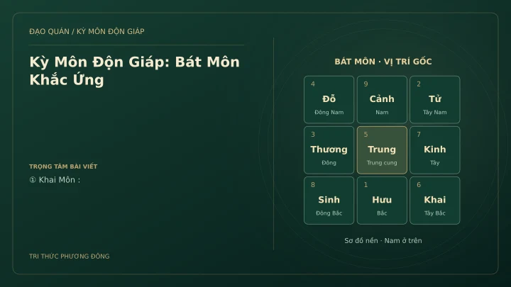 Sơ đồ Kỳ Môn: Kỳ Môn Độn Giáp: Bát Môn Khắc Ứng