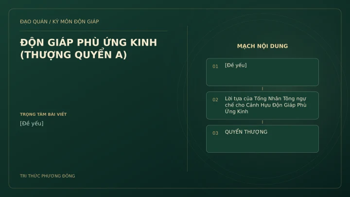 Sơ đồ Kỳ Môn: ĐỘN GIÁP PHÙ ỨNG KINH (THƯỢNG QUYỂN A)