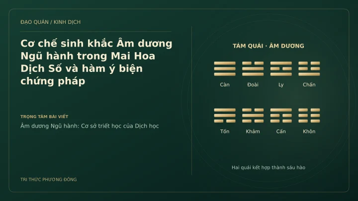 Minh họa Dịch học: Cơ chế sinh khắc Âm dương Ngũ hành trong Mai Hoa Dịch Số và hàm ý biện chứng pháp