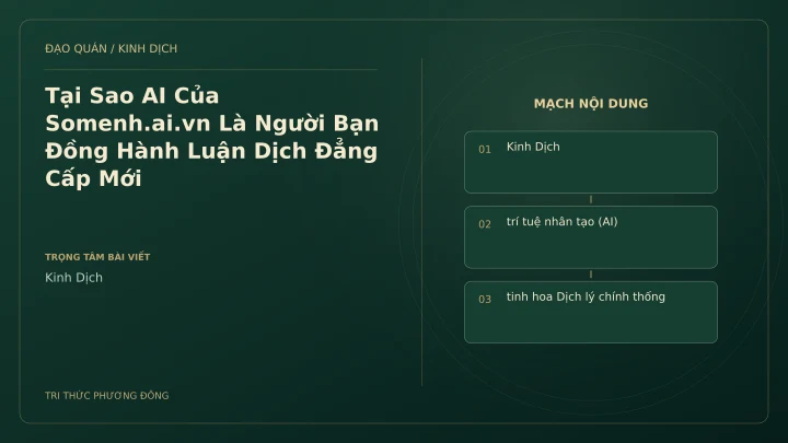 Minh họa Dịch học: Tại Sao AI Của Somenh.ai.vn Là Người Bạn Đồng Hành Luận Dịch Đẳng Cấp Mới