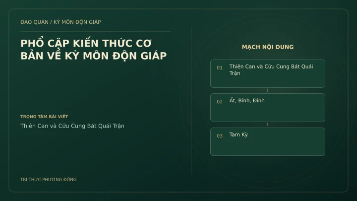 Sơ đồ Kỳ Môn: PHỔ CẬP KIẾN THỨC CƠ BẢN VỀ KỲ MÔN ĐỘN GIÁP