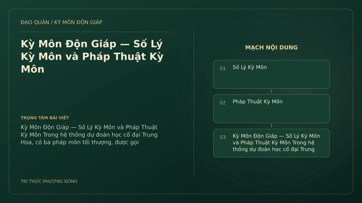 Sơ đồ Kỳ Môn: Kỳ Môn Độn Giáp — Số Lý Kỳ Môn và Pháp Thuật Kỳ Môn