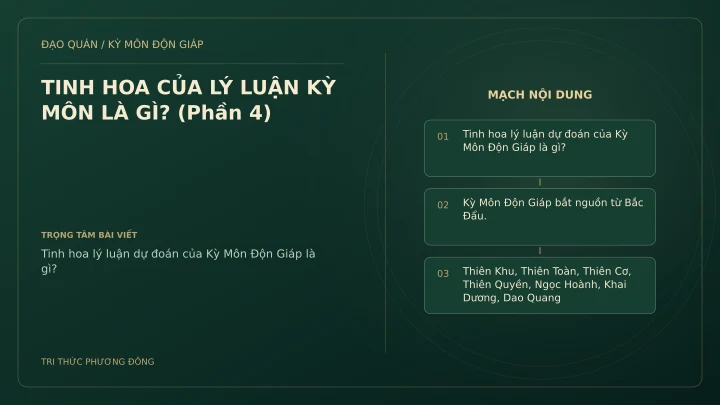 Sơ đồ Kỳ Môn: TINH HOA CỦA LÝ LUẬN KỲ MÔN LÀ GÌ? (Phần 4)