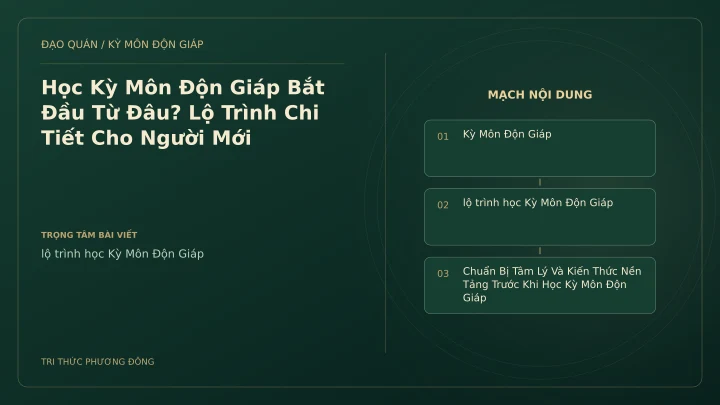 Sơ đồ Kỳ Môn: Học Kỳ Môn Độn Giáp Bắt Đầu Từ Đâu? Lộ Trình Chi Tiết Cho Người Mới
