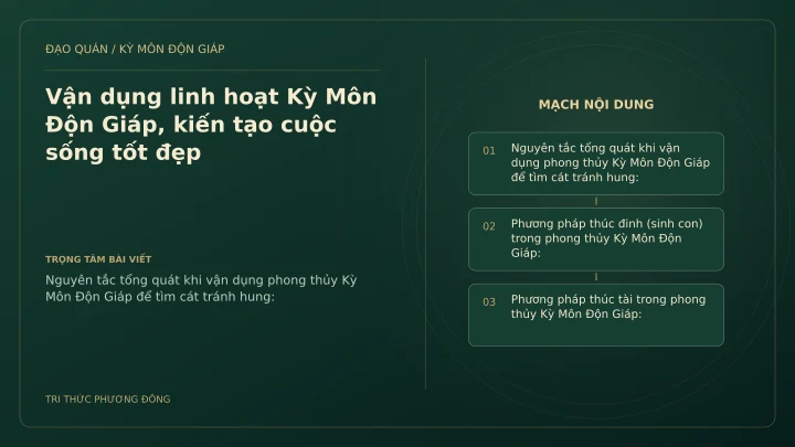Sơ đồ Kỳ Môn: Vận dụng linh hoạt Kỳ Môn Độn Giáp, kiến tạo cuộc sống tốt đẹp