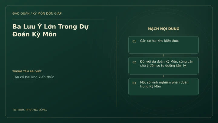 Sơ đồ Kỳ Môn: Ba Lưu Ý Lớn Trong Dự Đoán Kỳ Môn