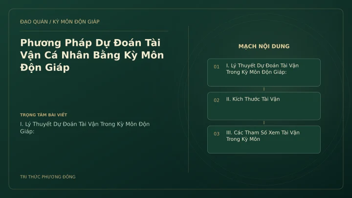 Sơ đồ Kỳ Môn: Phương Pháp Dự Đoán Tài Vận Cá Nhân Bằng Kỳ Môn Độn Giáp