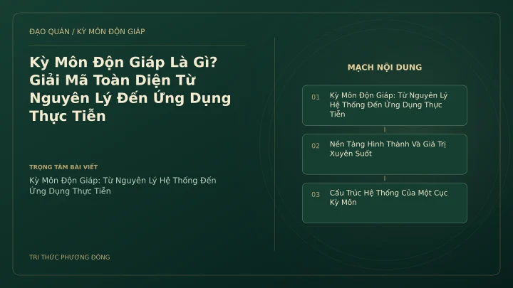 Sơ đồ Kỳ Môn: Kỳ Môn Độn Giáp Là Gì? Giải Mã Toàn Diện Từ Nguyên Lý Đến Ứng Dụng Thực Tiễn