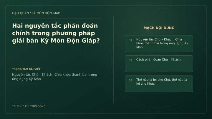 Sơ đồ Kỳ Môn: Hai nguyên tắc phán đoán chính trong phương pháp giải bàn Kỳ Môn Độn Giáp?