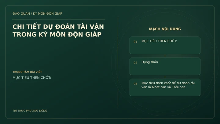 Sơ đồ Kỳ Môn: CHI TIẾT DỰ ĐOÁN TÀI VẬN TRONG KỲ MÔN ĐỘN GIÁP