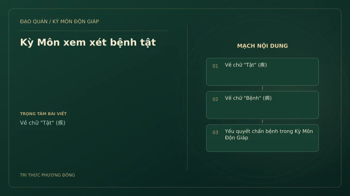 Sơ đồ Kỳ Môn: Kỳ Môn xem xét bệnh tật