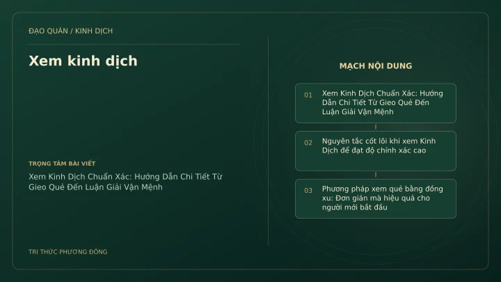 Minh họa Dịch học: Xem kinh dịch
