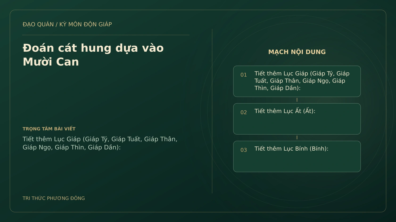 Sơ đồ Kỳ Môn: Đoán cát hung dựa vào Mười Can