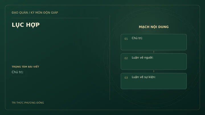 Sơ đồ Kỳ Môn: LỤC HỢP