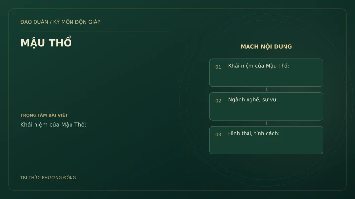 Sơ đồ Kỳ Môn: MẬU THỔ