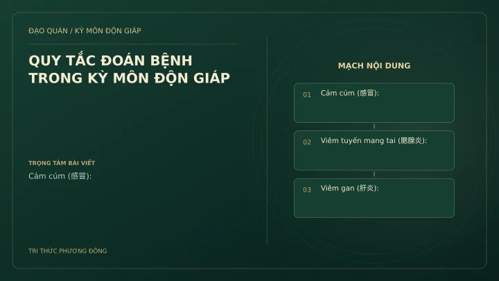 Sơ đồ Kỳ Môn: QUY TẮC ĐOÁN BỆNH TRONG KỲ MÔN ĐỘN GIÁP
