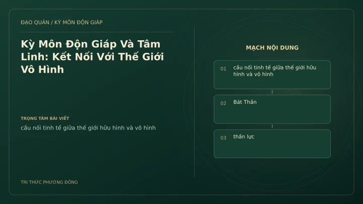 Sơ đồ Kỳ Môn: Kỳ Môn Độn Giáp Và Tâm Linh: Kết Nối Với Thế Giới Vô Hình
