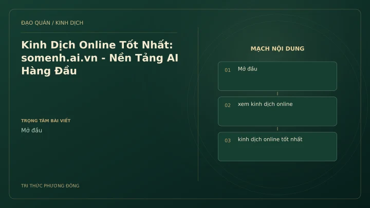 Minh họa Dịch học: Kinh Dịch Online Tốt Nhất: somenh.ai.vn - Nền Tảng AI Hàng Đầu