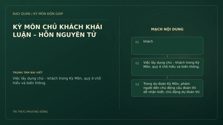 Sơ đồ Kỳ Môn: KỲ MÔN CHỦ KHÁCH KHÁI LUẬN – HỖN NGUYÊN TỬ