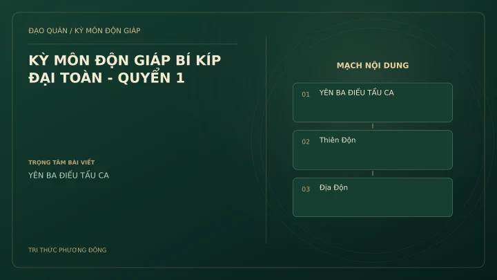 Sơ đồ Kỳ Môn: KỲ MÔN ĐỘN GIÁP BÍ KÍP ĐẠI TOÀN - QUYỂN 1