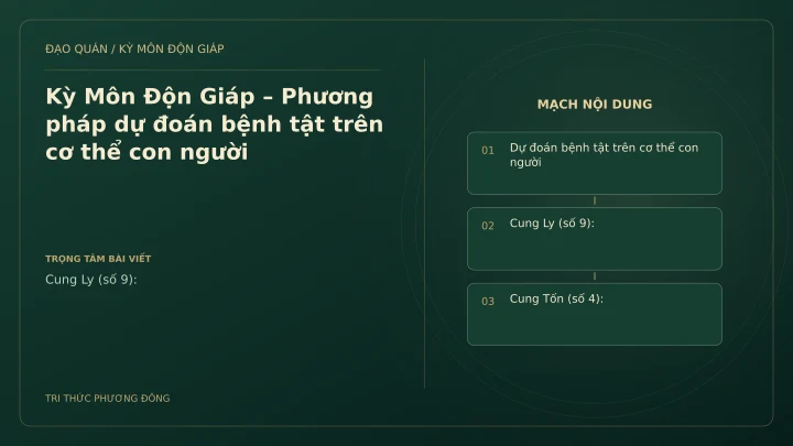 Sơ đồ Kỳ Môn: Kỳ Môn Độn Giáp – Phương pháp dự đoán bệnh tật trên cơ thể con người