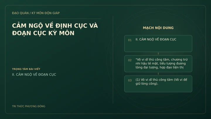 Sơ đồ Kỳ Môn: CẢM NGỘ VỀ ĐỊNH CỤC VÀ ĐOẠN CỤC KỲ MÔN