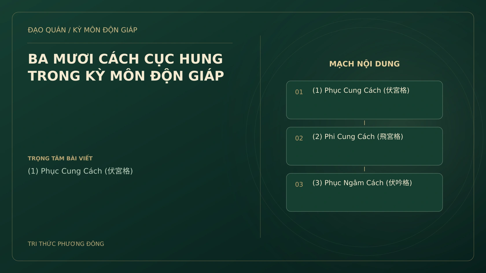 Sơ đồ Kỳ Môn: BA MƯƠI CÁCH CỤC HUNG TRONG KỲ MÔN ĐỘN GIÁP
