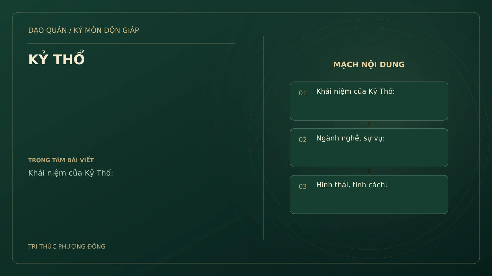 Sơ đồ Kỳ Môn: KỶ THỔ