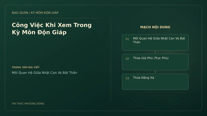 Sơ đồ Kỳ Môn: Công Việc Khi Xem Trong Kỳ Môn Độn Giáp